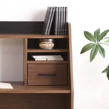 A space-saving low desk (WABK) with a back panel color of your choice