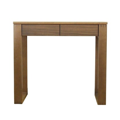 Natural wood desk (width 80cm, walnut)