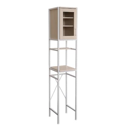 Natural-style trash can rack, space-saving type (WW)