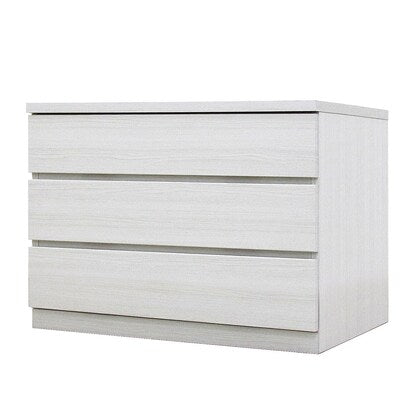 Selectable Chest 80 3 Drawers Depth 55 White