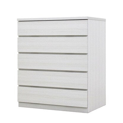 Selectable Chest 80 5 Drawers Depth 55 White