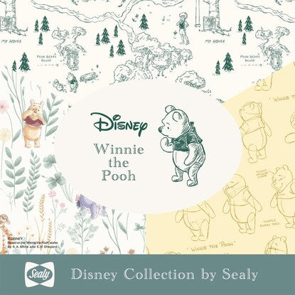 Winnie the Pooh duvet cover, single size (S, green)