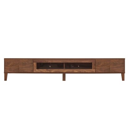 Japanese solid wood TV stand (Bonnie, width 200cm, WAL)