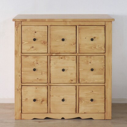 Warm wooden multi-drawer chest (LBR)