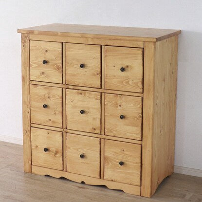 Warm wooden multi-drawer chest (LBR)