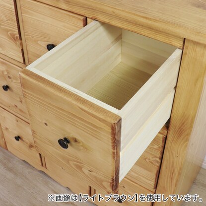 Warm wooden multi-drawer chest (WH)