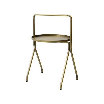 Gold color side table