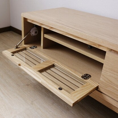 TV stand with power outlet (120cm wide, NA)