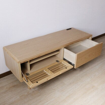 TV stand with power outlet (120cm wide, NA)