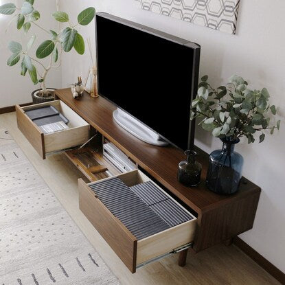 TV stand with power outlet (180cm wide)