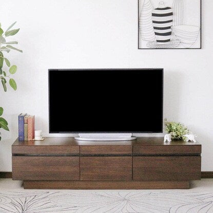 Natural wood TV stand (166 WAL)