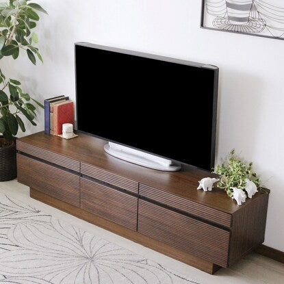 Natural wood TV stand (166 WAL)