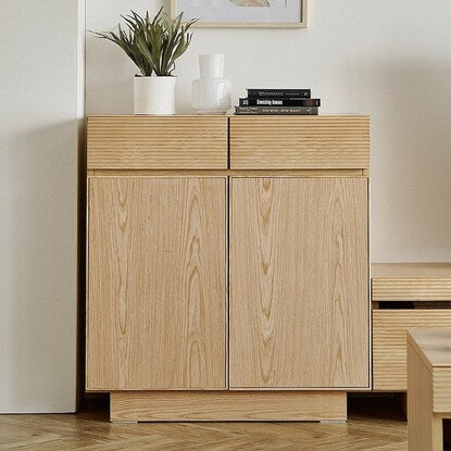 Natural wood sideboard (width 80cm NA)