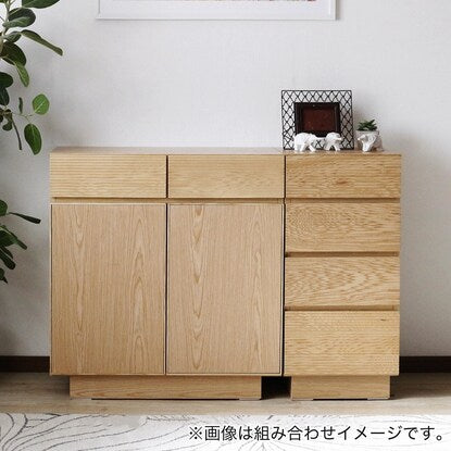 Natural wood sideboard (width 80cm NA)