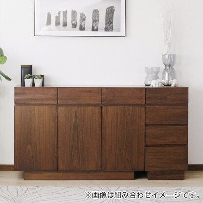 Natural wood sideboard (120cm wide WAL)