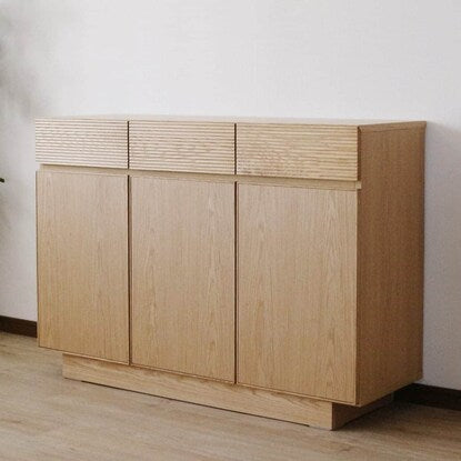 Natural wood sideboard (width 120cm NA)