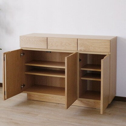 Natural wood sideboard (width 120cm NA)