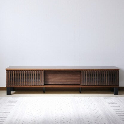 A TV stand featuring natural wood decorations (170cm wide WAL)