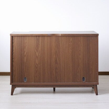 Sideboard (120 WAL) with attractive natural wood decorations