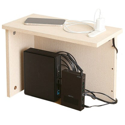 Router box (small, whitewash)