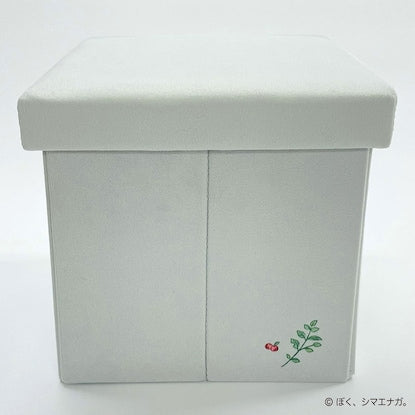 I'm a long-tailed tit. Storage stool (light gray)