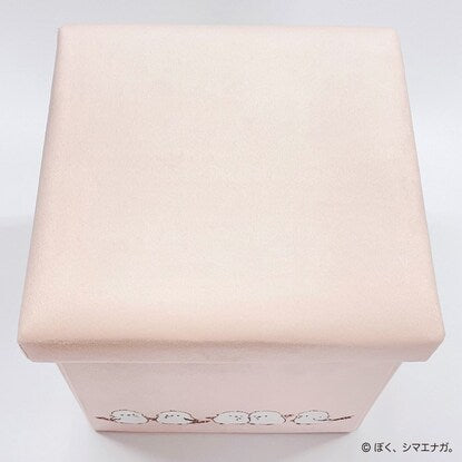 I'm a long-tailed tit. Storage stool (pink)