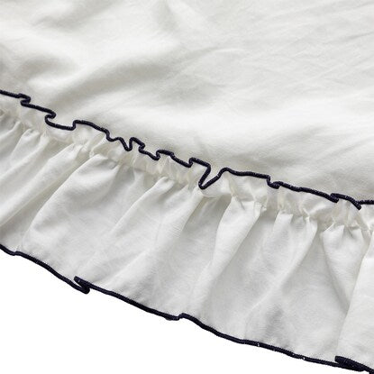 Duvet cover double (washed ruffle F8 WH D)