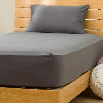 Vertical and horizontal stretch N-fitted sheet, small single-single (ST2312 N-fitted C DGY SS-S)