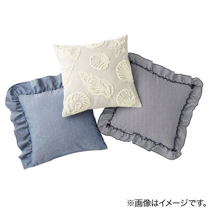 Cushion cover (side frill BL SC224 45×45cm)