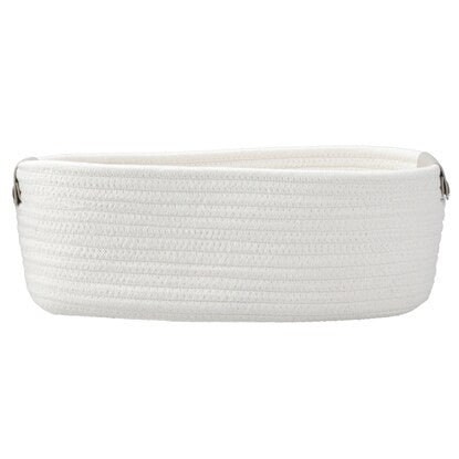 Hand-woven Cotton-Filled Basket, Horizontal Half, WH