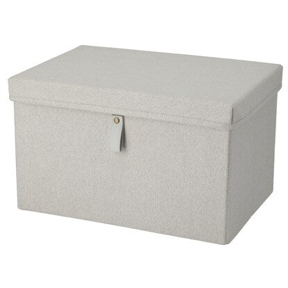 Fabric storage box with lid (IV CL412)