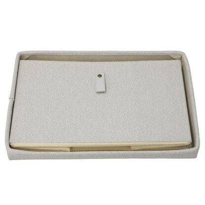 Fabric storage box with lid (IV CL412)