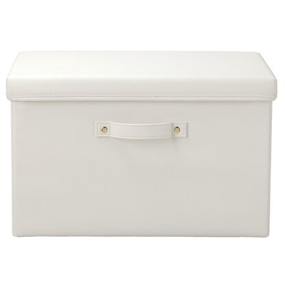 Synthetic leather storage box with lid (WH NT2233)