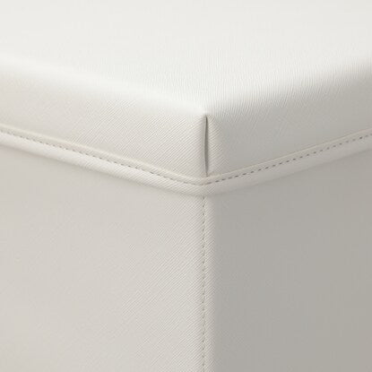 Synthetic leather storage box with lid (WH NT2233)