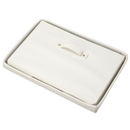 Synthetic leather storage box with lid (WH NT2233)