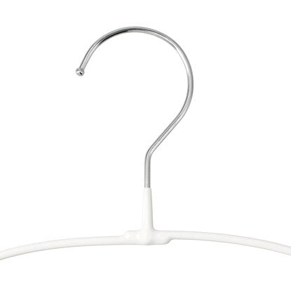 Non-slip thin hanger (width 38 cm, white, set of 10)