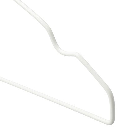 Non-slip thin hanger (width 38 cm, white, set of 10)