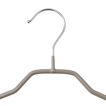 Non-slip jacket hanger L (45cm width, medium mocha, set of 2)