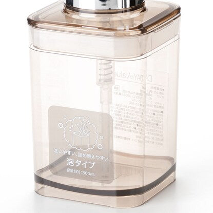 詰め替えやすいディスペンサー 泡タイプ（300mL BR）