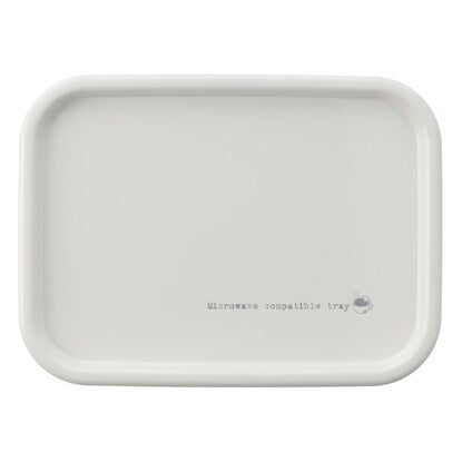 Antibacterial microwave tray (long rectangular NS peach WH S)