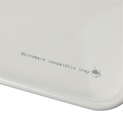 Antibacterial microwave tray (long rectangular NS peach WH S)