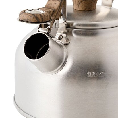 Whistling kettle 2L (wood grain)