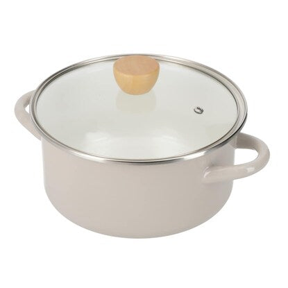 IH/Gas Fire Enamel Pot with Handle (20cm MO MR01)