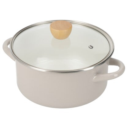 IH/Gas Fire Enamel Pot with Handle (20cm MO MR01)