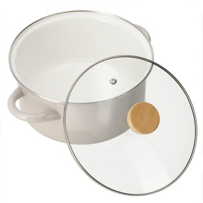 IH/Gas Fire Enamel Pot with Handle (20cm MO MR01)