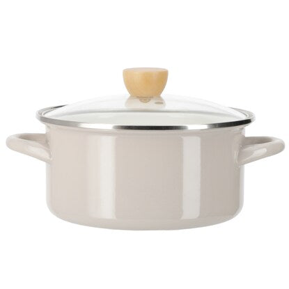 IH/Gas Fire Enamel Pot with Handle (20cm MO MR01)