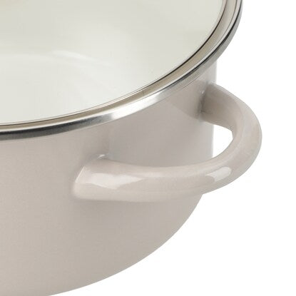 IH/Gas Fire Enamel Pot with Handle (20cm MO MR01)