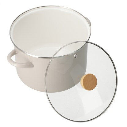 IH/Gas Fire Enamel Pot with Handle (22cm MO MR01)