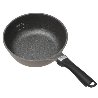 IH/Gas Fire Ultra-Lightweight Marble-Coated Frying Pan, Deep 20cm (MO KF23)