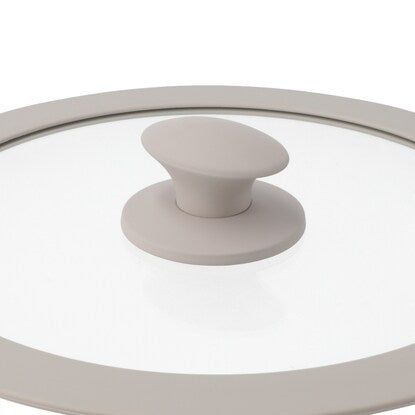 Silicone-rimmed glass lid for TORERU series (26cm MO DH369)